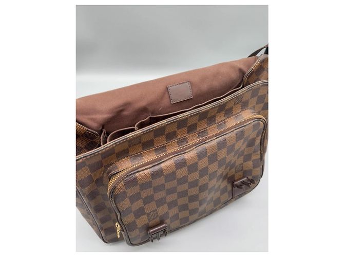 Borsa Louis Vuitton Damier Mervil Marrone Pelle - vista 9