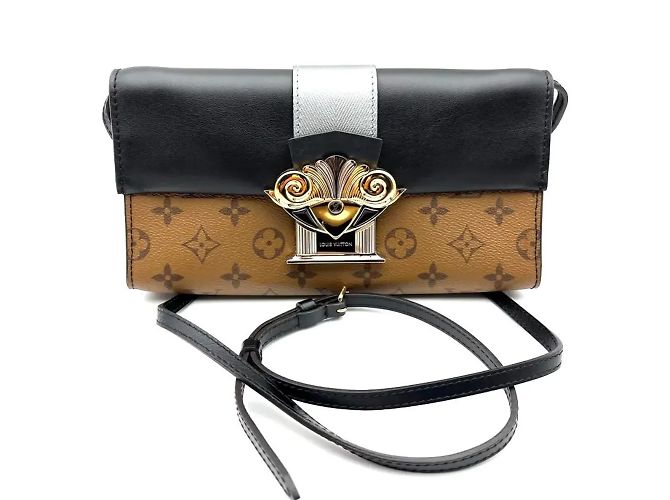 Colonna in Tela Monogramma Inversa Louis Vuitton Marrone Nero - vista 2