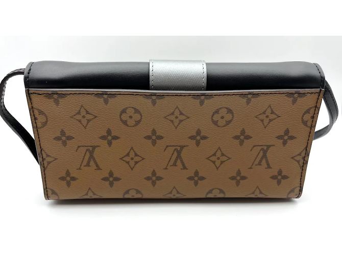 Colonna in Tela Monogramma Inversa Louis Vuitton Marrone Nero - vista 4