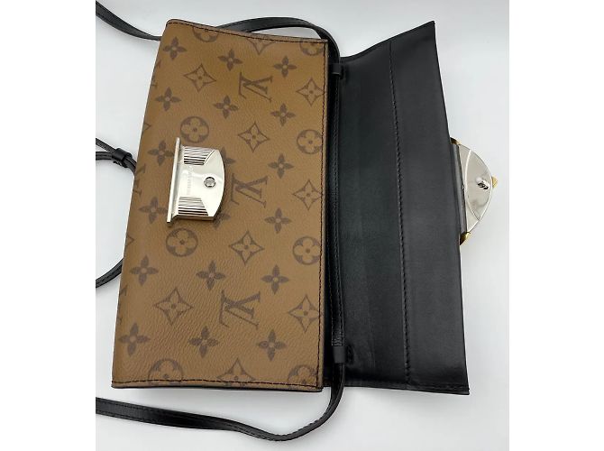 Colonna in Tela Monogramma Inversa Louis Vuitton Marrone Nero - vista 5