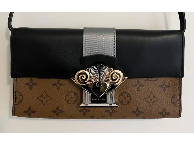 Colonna in Tela Monogramma Inversa Louis Vuitton Marrone Nero - vista 6
