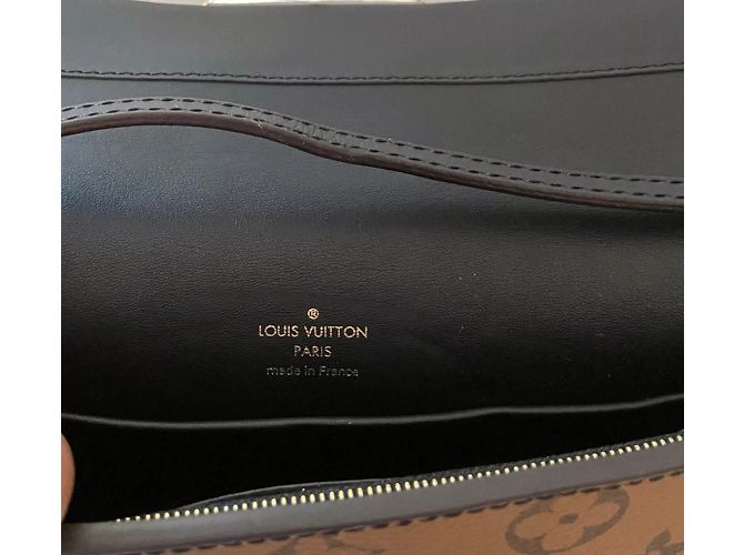 Colonna in Tela Monogramma Inversa Louis Vuitton Marrone Nero - vista 7