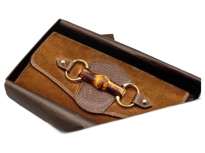 Cartera Gucci Marrón Bambú Castaño - vista 2