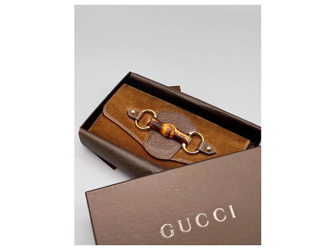 Cartera Gucci Marrón Bambú Castaño - vista 3