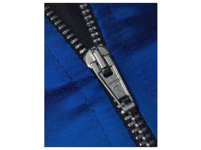Saint Laurent Giacca bomber con ricamo Blu navy - vista 7