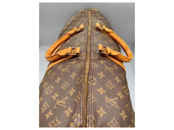 Louis Vuitton Borsa Boston Keepall 50 Monogram Marrone - vista 10