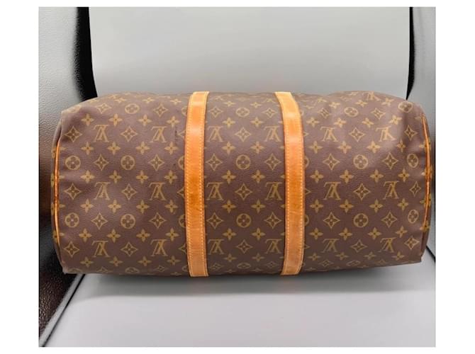 Louis Vuitton Borsa Boston Keepall 50 Monogram Marrone - vista 11