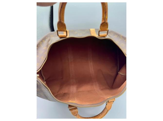 Louis Vuitton Borsa Boston Keepall 50 Monogram Marrone - vista 12