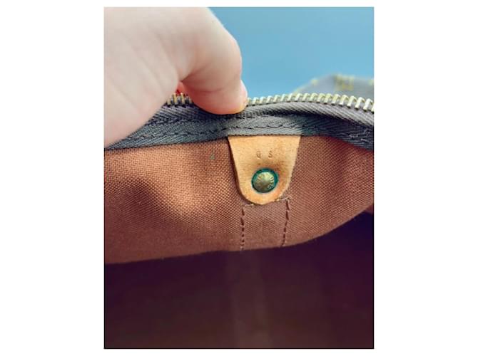 Louis Vuitton Borsa Boston Keepall 50 Monogram Marrone - vista 13