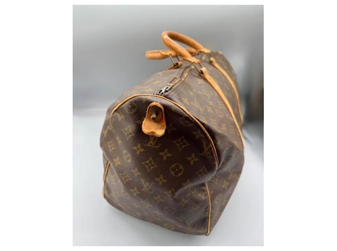 Louis Vuitton Borsa Boston Keepall 50 Monogram Marrone - vista 2