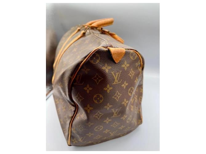 Louis Vuitton Borsa Boston Keepall 50 Monogram Marrone - vista 6