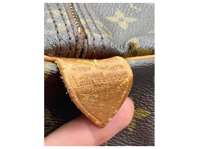 Louis Vuitton Borsa Boston Keepall 50 Monogram Marrone - vista 7