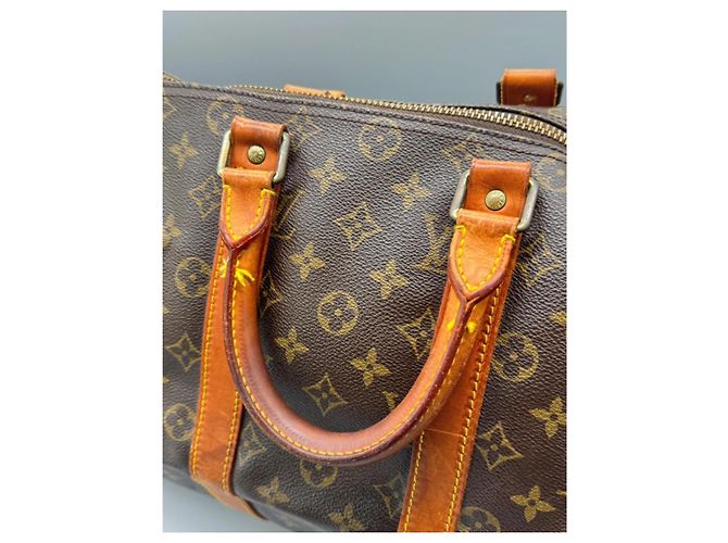 Borsa da viaggio Louis Vuitton Keepall 45 Marrone Pelle - vista 11
