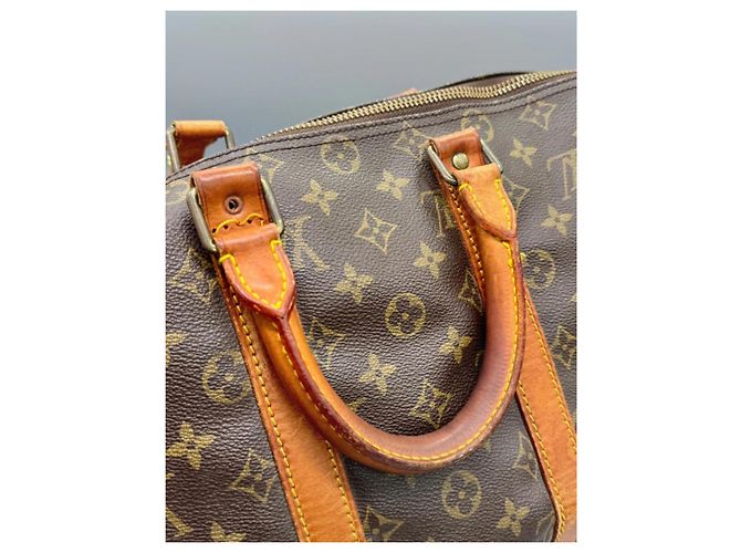 Borsa da viaggio Louis Vuitton Keepall 45 Marrone Pelle - vista 12