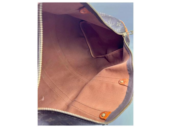 Borsa da viaggio Louis Vuitton Keepall 45 Marrone Pelle - vista 13