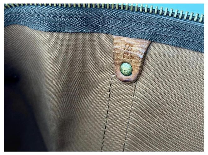 Borsa da viaggio Louis Vuitton Keepall 45 Marrone Pelle - vista 14