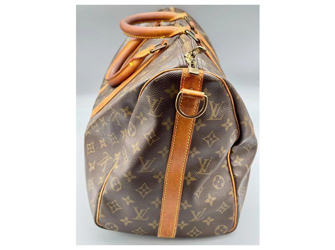 Borsa da viaggio Louis Vuitton Keepall 45 Marrone Pelle - vista 2