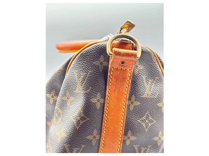 Borsa da viaggio Louis Vuitton Keepall 45 Marrone Pelle - vista 3