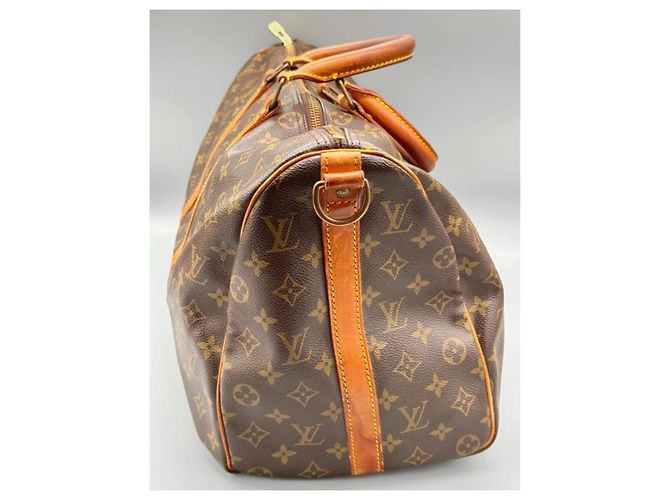 Borsa da viaggio Louis Vuitton Keepall 45 Marrone Pelle - vista 7