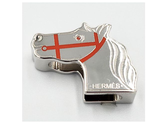 Ring Anello Twilly Gadlige di Hermès Argento Arancione - vista 3