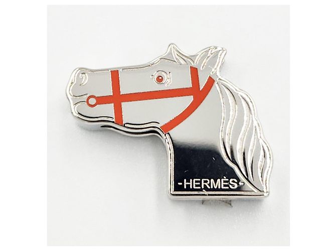 Ring Anello Twilly Gadlige di Hermès Argento Arancione - vista 9