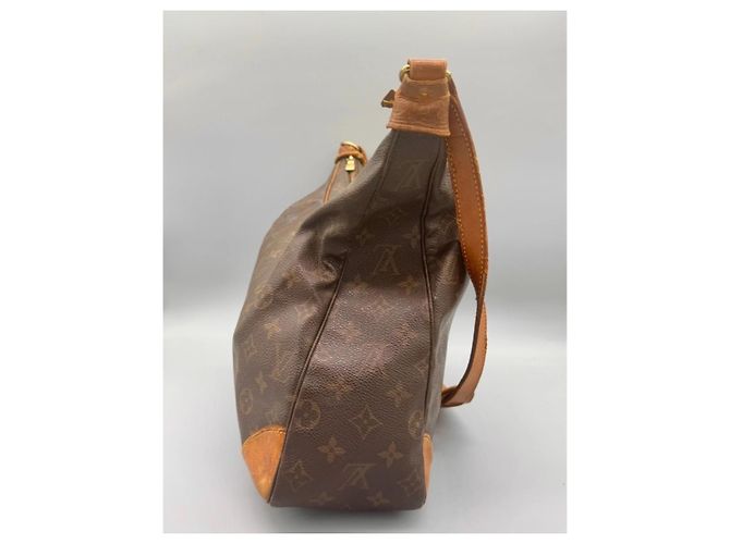 Borsa a mano Louis Vuitton Boulogne in pelle marrone - vista 3