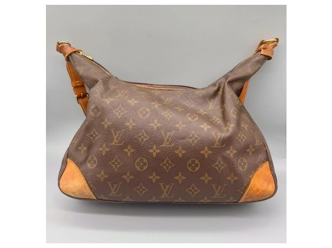 Borsa a mano Louis Vuitton Boulogne in pelle marrone - vista 4