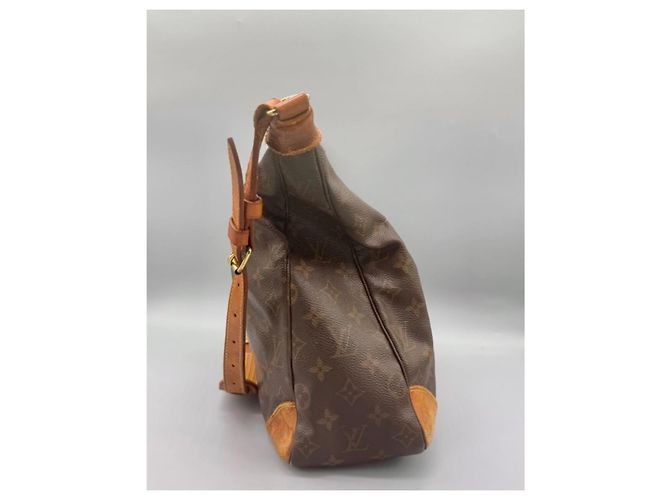 Borsa a mano Louis Vuitton Boulogne in pelle marrone - vista 5