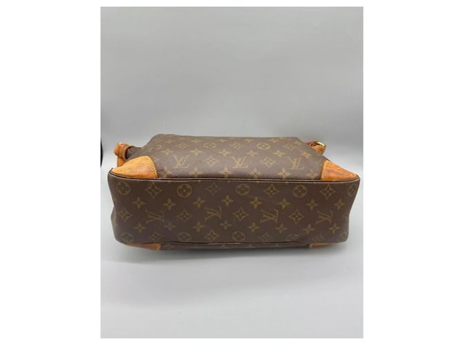 Borsa a mano Louis Vuitton Boulogne in pelle marrone - vista 6