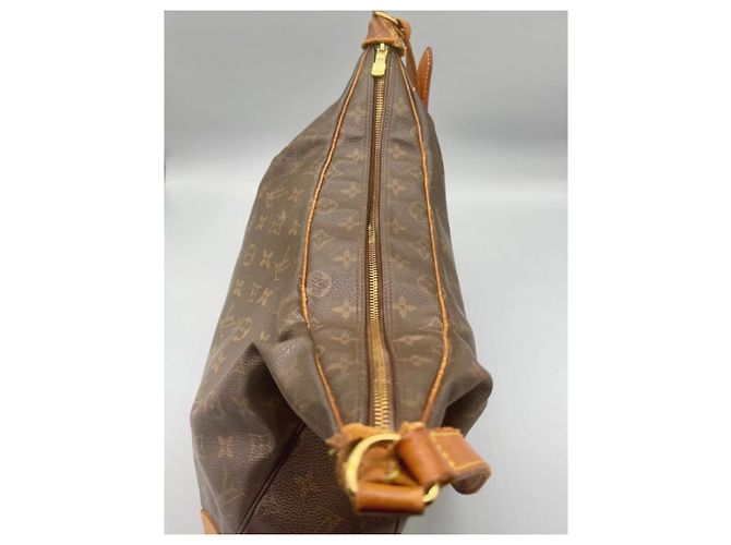 Borsa a mano Louis Vuitton Boulogne in pelle marrone - vista 7