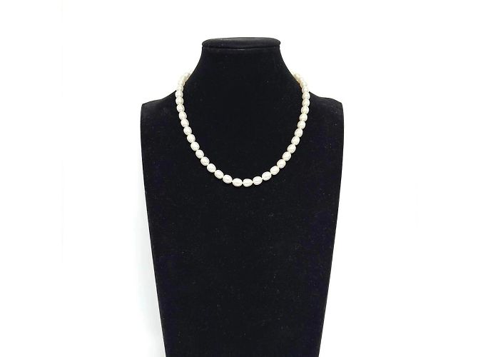 Elsa Peretti Tiffany & Co Collana corta in perle Tiffany con pendente a cuore aperto in argento 925 - vista 8