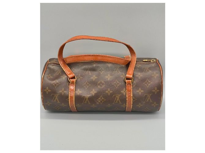 Louis Vuitton Papillon 30 Borsa a mano in pelle marrone - vista 2