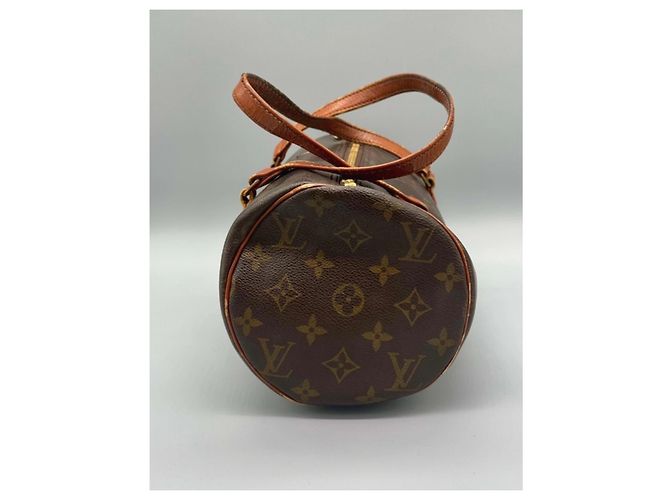 Louis Vuitton Papillon 30 Borsa a mano in pelle marrone - vista 3