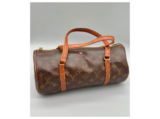 Louis Vuitton Papillon 30 Borsa a mano in pelle marrone - vista 4