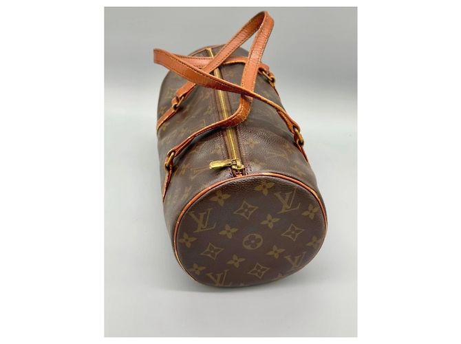 Louis Vuitton Papillon 30 Borsa a mano in pelle marrone - vista 5
