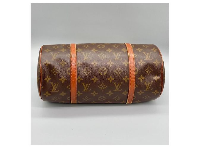 Louis Vuitton Papillon 30 Borsa a mano in pelle marrone - vista 6