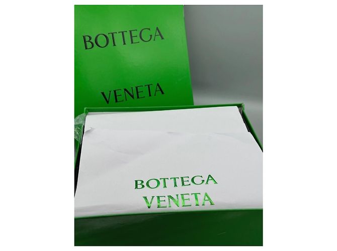 Stivaletti con lacci Bottega Veneta in gomma verde lime Verde scuro - vista 2