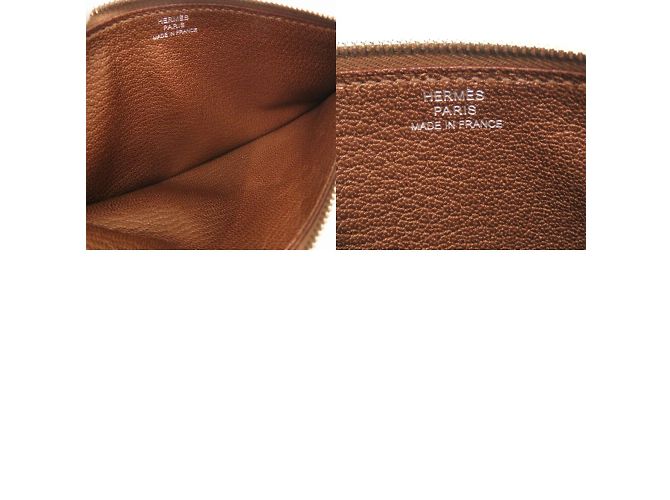 Hermès Cartera larga de cuero Chevre Bronze Midosuji limitada Hermes Dogon GM Bronce - vista 10