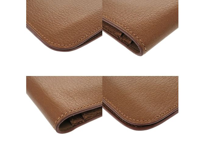 Hermès Cartera larga de cuero Chevre Bronze Midosuji limitada Hermes Dogon GM Bronce - vista 4