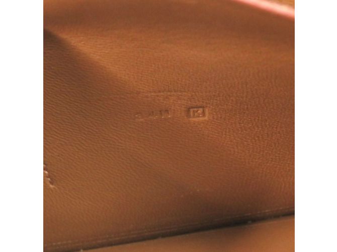 Hermès Cartera larga de cuero Chevre Bronze Midosuji limitada Hermes Dogon GM Bronce - vista 7