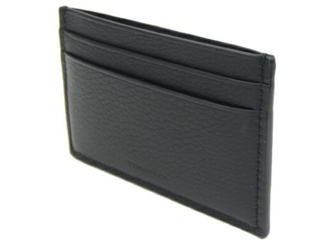 Tiffany & Co Portacarte in pelle nera Tiffany - vista 2