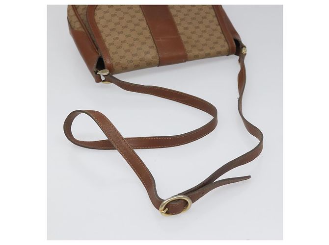 GUCCI Micro GG Canvas Schultertasche PVC Beige Auth ep7320 - Ansicht 7