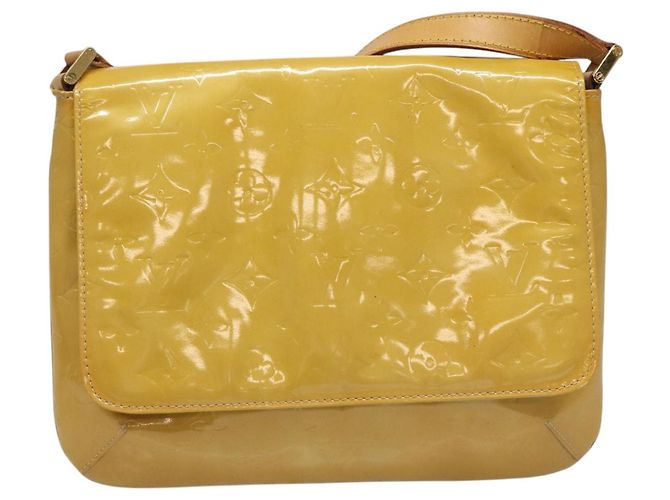 LOUIS VUITTON Bolsa Thompson Street Monogram Vernis Beige M91301 LV Auth hk1982 - vista 13