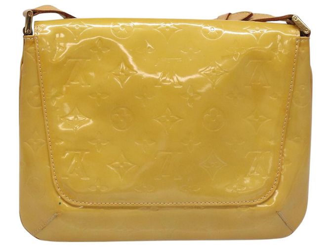 LOUIS VUITTON Bolsa Thompson Street Monogram Vernis Beige M91301 LV Auth hk1982 - vista 2