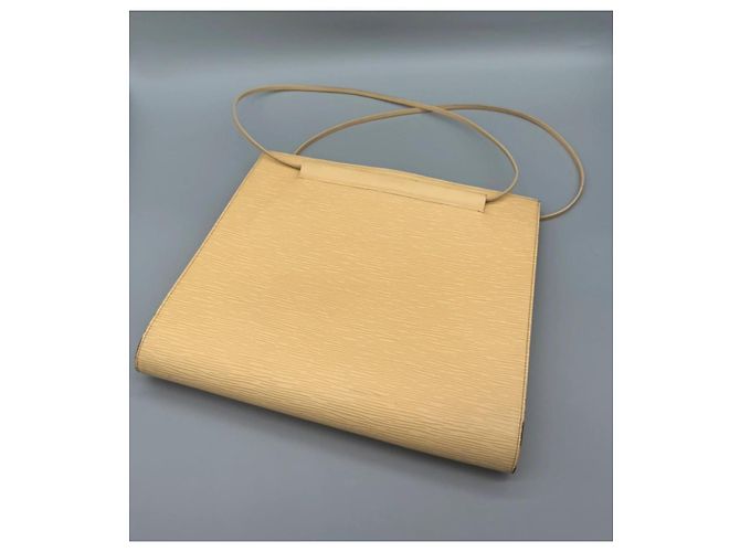 Borsa Louis Vuitton Epi Saint Tropez Pelle Beige Chiaro - vista 5