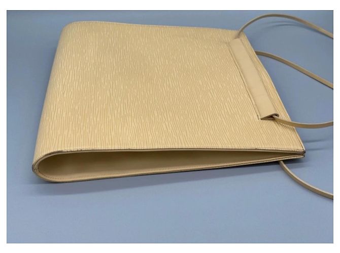 Borsa Louis Vuitton Epi Saint Tropez Pelle Beige Chiaro - vista 6