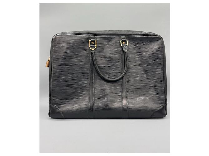 Louis Vuitton Malette en cuir Epi Noir - vue 2