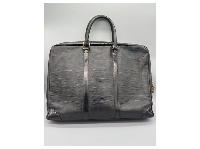 Louis Vuitton Malette en cuir Epi Noir - vue 5