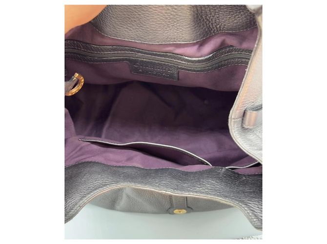 Borsa a mano Bulgari Chandra in pelle nera - vista 10