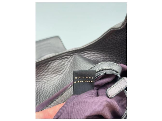 Borsa a mano Bulgari Chandra in pelle nera - vista 12